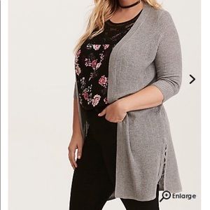 Torrid Ribbed Knit Cardigan